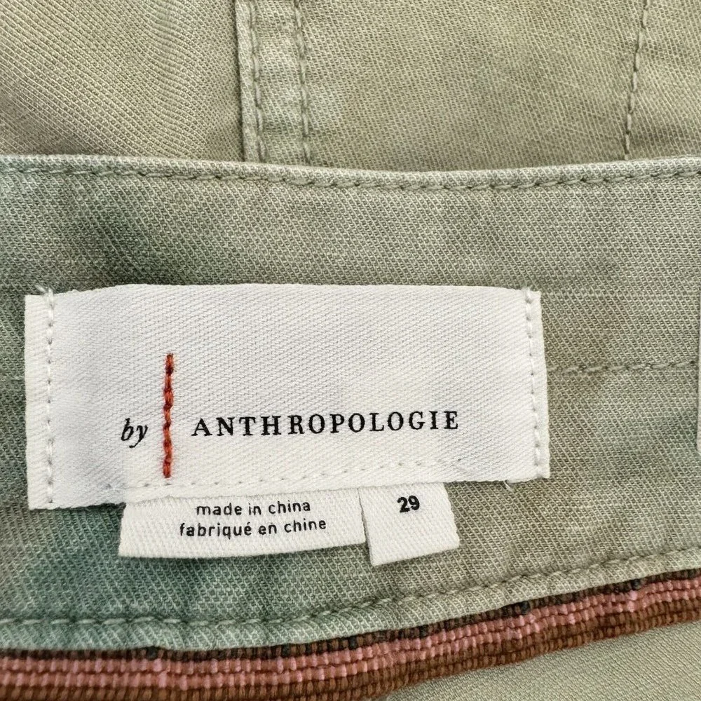 Anthropologie The Wanderer Pants Womens Size 29 Tie Dye Green High Rise Pants - Picture 6 of 9